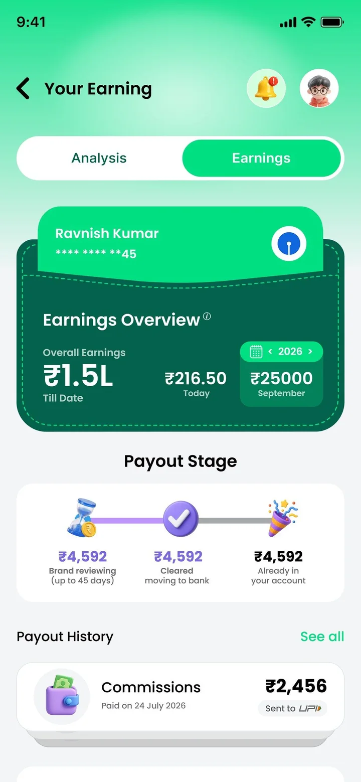 CreatorPay — Earn